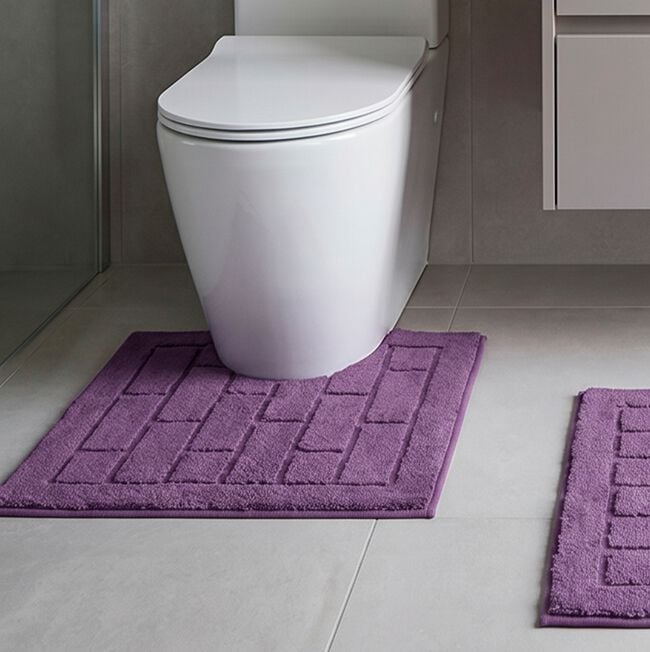 COTTON BRICK LAVENDER 50x50 Pedestal Mat