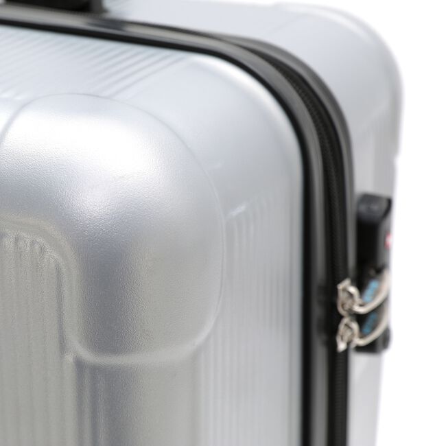 CABIN LIGHTWEIGHT HARDSHELL LUGGAGE - METALLIC SILVER