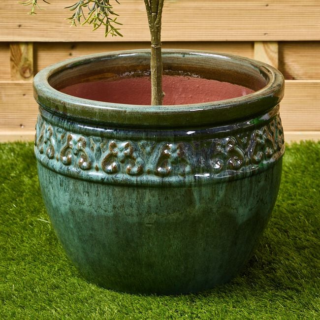 GENEVA Large Ceramic Plant Pot