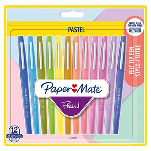 Paper Mate Flair Pastel 12 PCS Felt Tip Pens