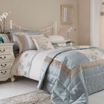 SUPER KING  DUVET COVER Alicia Duck Egg