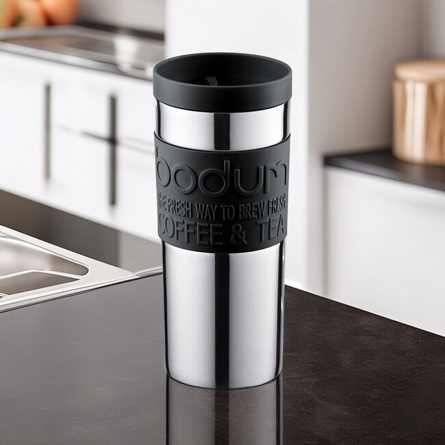 BODUM BLACK 0.35L Vacuum Travel Mug