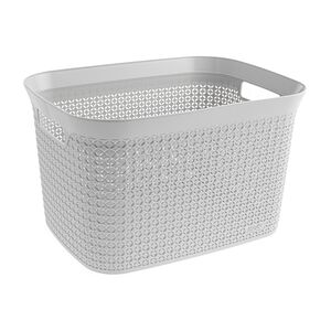 Ezy Mode 25L Open Basket Stone Grey