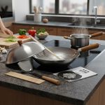 Ken Hom Carbon Steel 10 Piece Classic Wok Set
