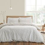 BIANCA SINGLE DUVET COVER Shadow Leaves Natural