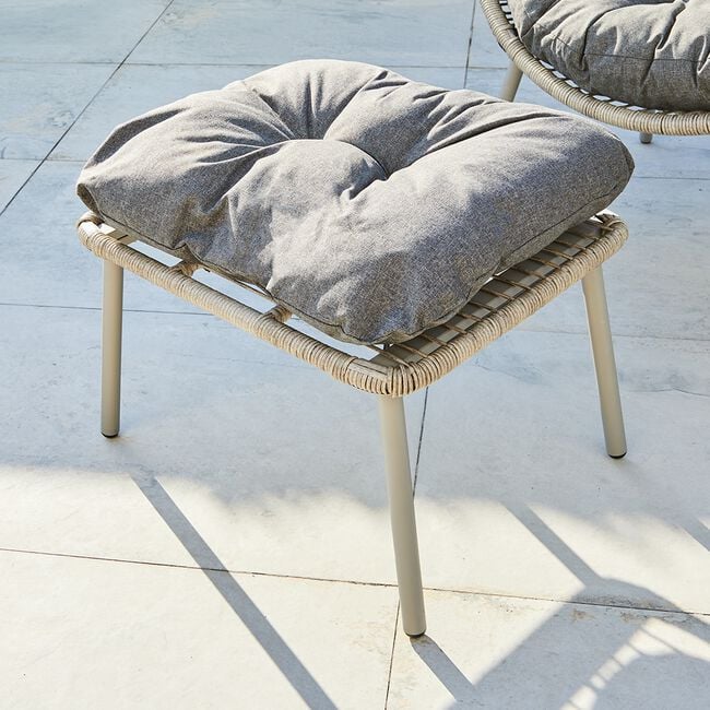 Aventino Luxury Rattan Lounging Chair With Stool