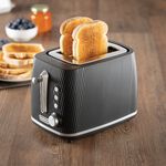 Daewoo Cascade 2 Slice Black Toaster