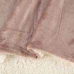 NICOLE DAY MINK SHERPA TAUPE 130x170cm Throw