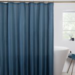 Waffle Shower Curtain - Navy