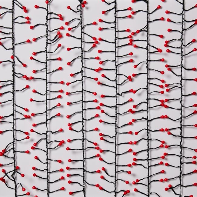 500 Red Berry Cluster Lights