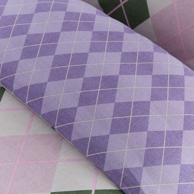 SINGLE DUVET COVER Argyle Multi