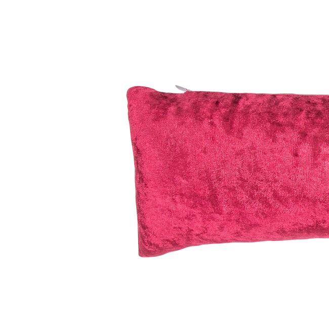 Velvet Crush Draught Excluder 22 x 90cm - Red