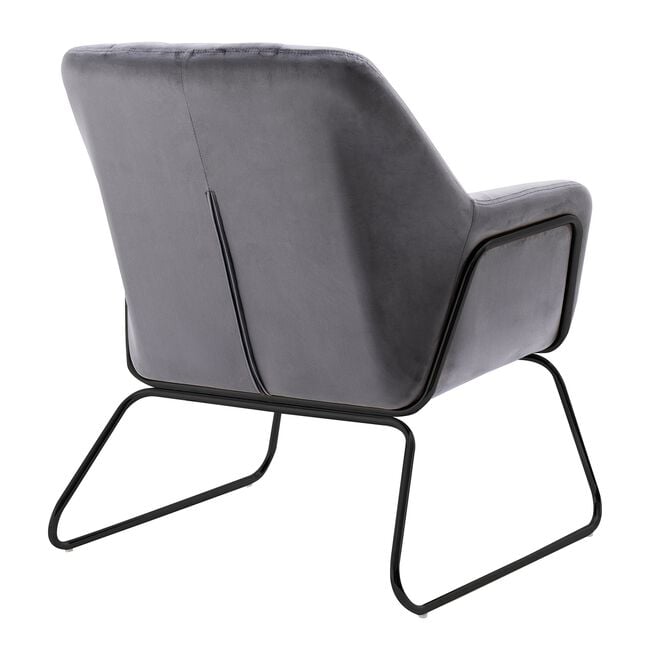 Celine Grey Velvet Accent chair
