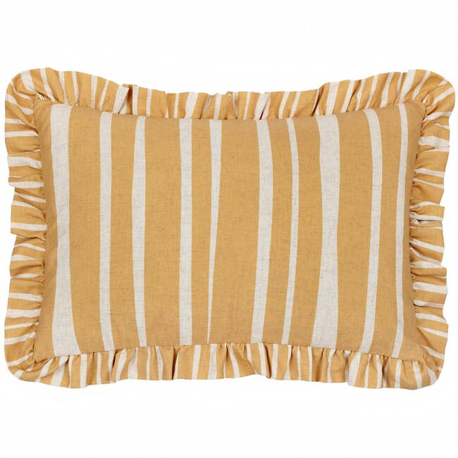 FURN CARMON STRIPE LINEN/OCHRE 40x60 Cushion
