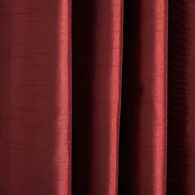 ELEGANZA FAUX SILK RED 66x54 Curtain