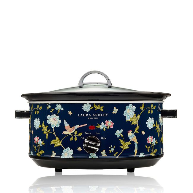 Laura Ashley Elveden Navy 6.5L Slow Cooker