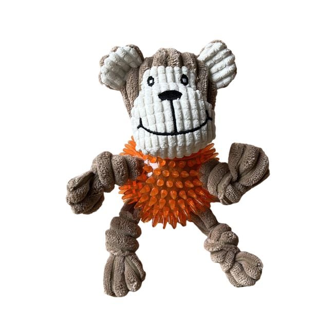 Monkey Plush Dog Toy
