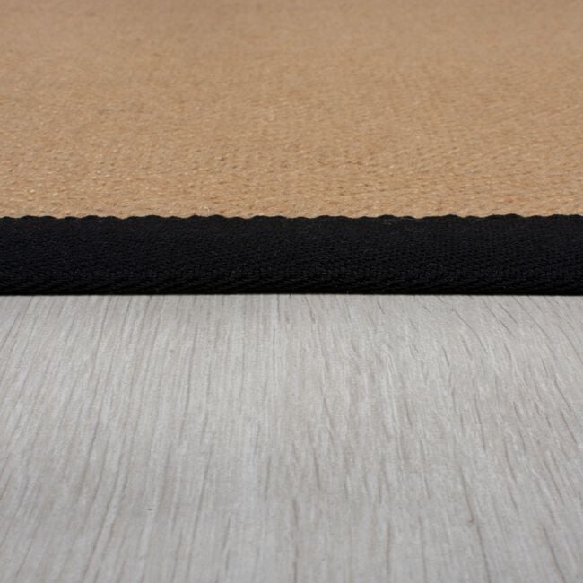 HERRINGBONE KIRA JUTE BLACK 60x600cm Stair Runner