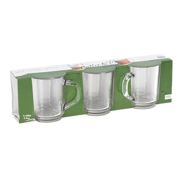 Excellent Houseware Glass Mug Set 240ml