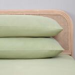 HOUSEWIFE PILLOWCASE PAIR Brushed Cotton Twill Forest