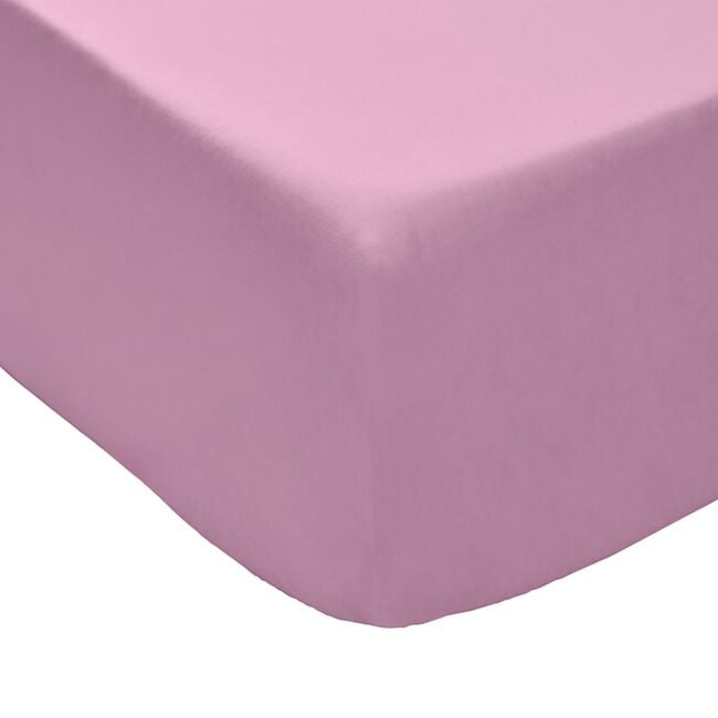 SUPER KING FITTED SHEET Luxury Percale Rose Pink 6D