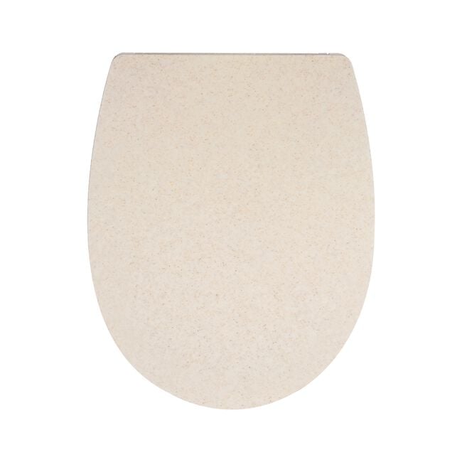 Beige Flecks Soft Close Toilet Seat