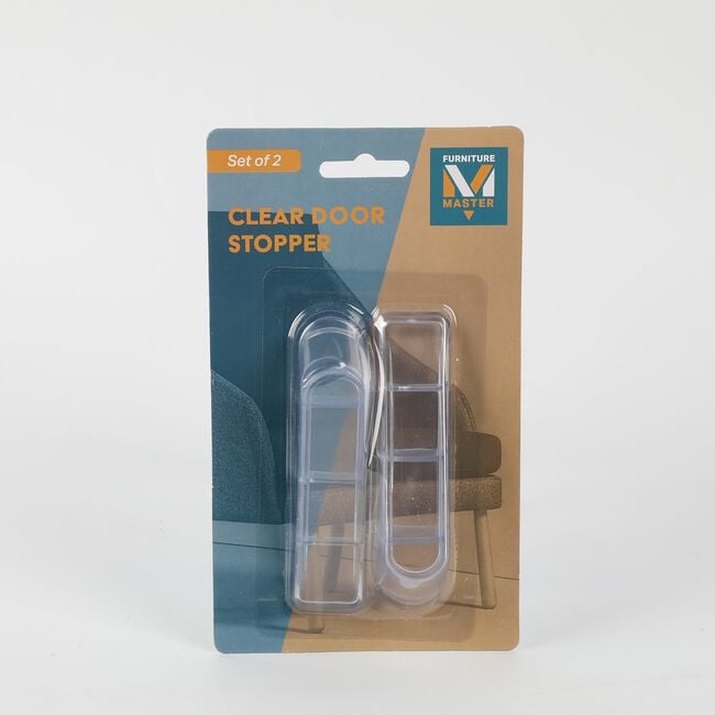 Clear Door Stopper 2 Pcs