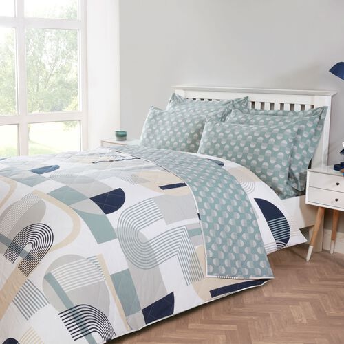 Spencer Bedspread 200cm x 220cm Green Home Store + More