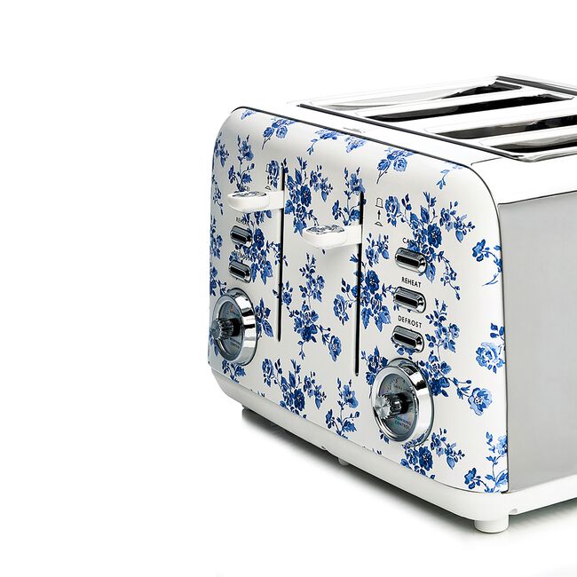 Laura Ashley China Rose 4 Slice Toaster