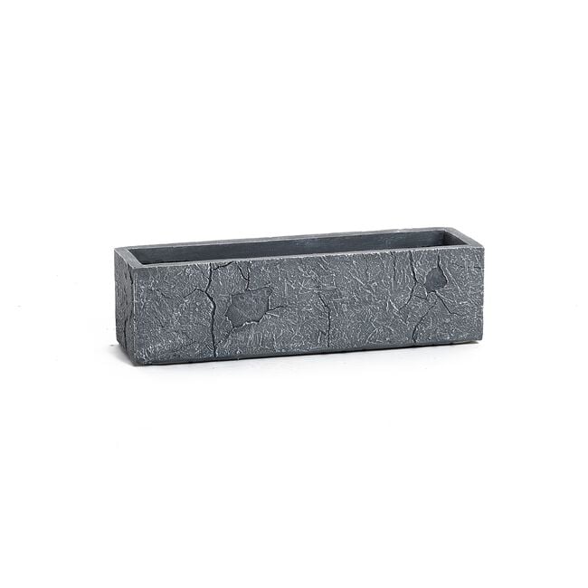 PORTO Small Dark Grey Marble Pot
