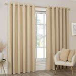 BLACKOUT & THERMAL CORDUROY NATURAL 66x54 Curtain