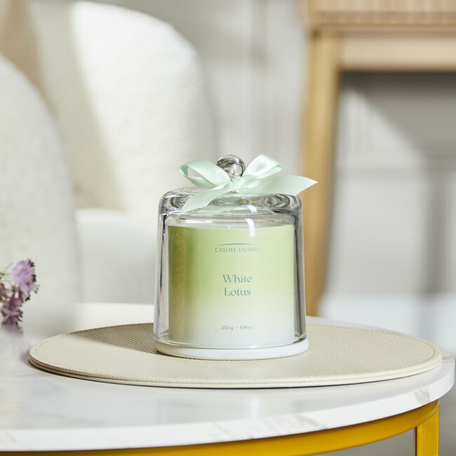 Cashel Living White Lotus 250g Scented Candle