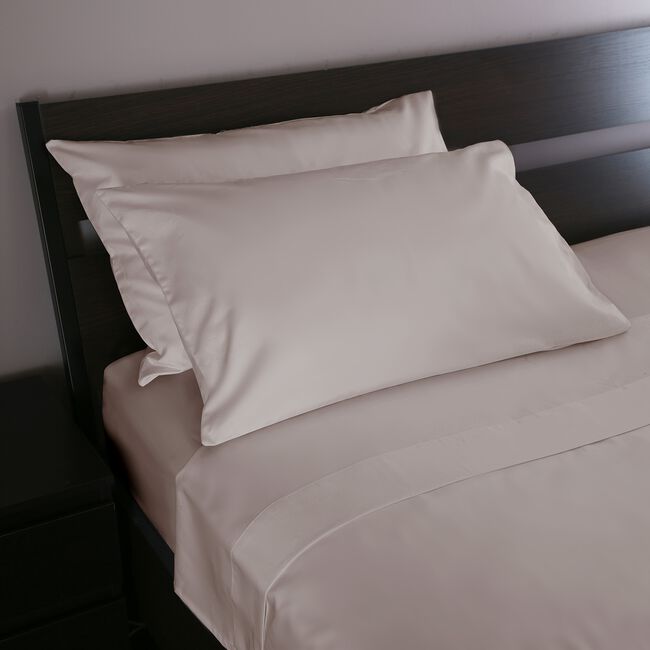 HOUSEWIFE P/CASE PAIR 500 Threadcount Cotton Stone 7H