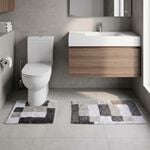 Boxes Grey Pedestal Mat 50cm x 50cm