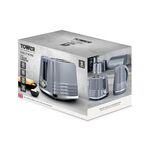 TOWER SOLITAIRE GREY 2 Slice Toaster