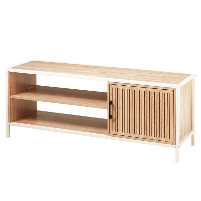 TV Stand Cream Metal