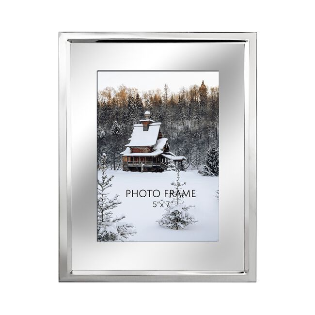 TIMELESS TOUCH 5x7 SILVER PLATED Photo Frame