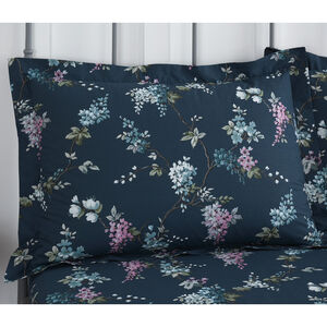 Nicole Day Wisteria Oxford Pillowcase Pair - Teal