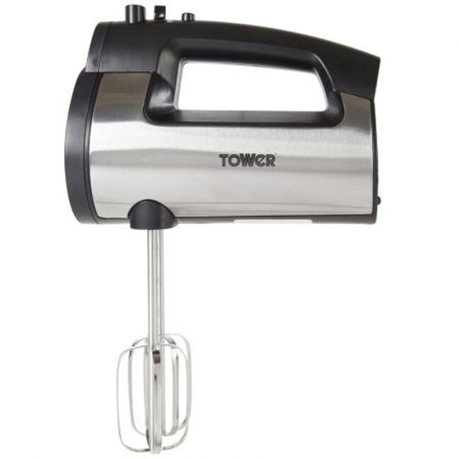 Tower Stainless Steel Hand Mixer 300W