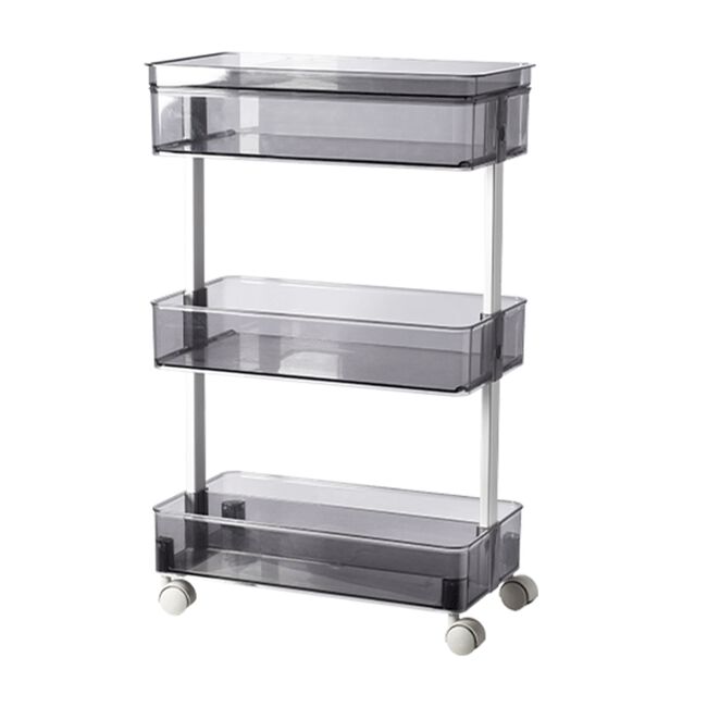 Storage Master 3-Tier Rolling Trolley Cart