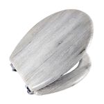 MODERN GREY OAK EFFECT Toilet Seat