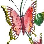 Solar Butterfly Vine Wall Light Art