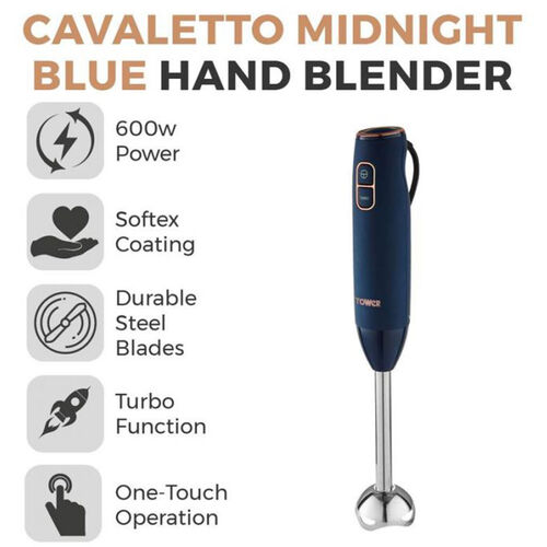 Tower Cavaletto Blue 600w Stick Blender