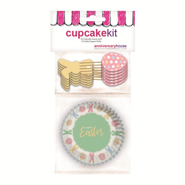 Edible Happy Easter Cupcake Kit