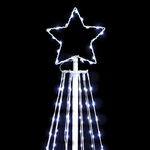 1.5M Outdoor Light Up Christmas Tree Silhouette