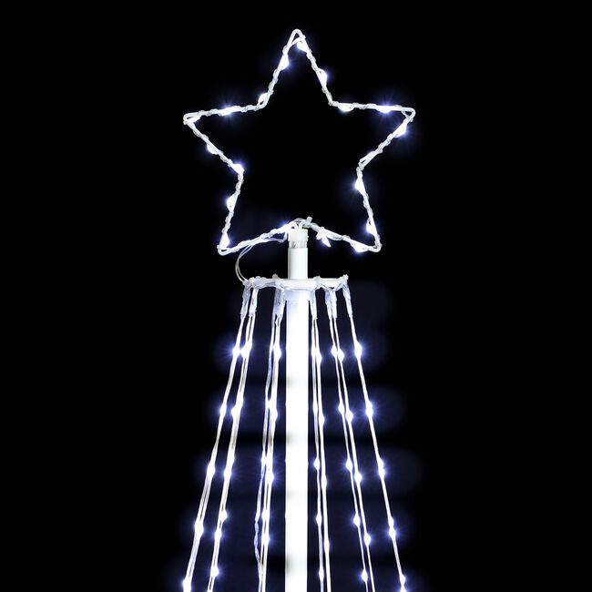 1.5M Outdoor Light Up Christmas Tree Silhouette