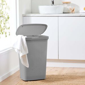 57L Grey Laundry Hamper
