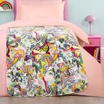 Groovy Unicorn 120cm x 150cm Throw