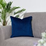 Triangle Stitch Cushion 45x45cm - Navy