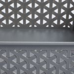 Geometric 1.5L Grey Storage Basket